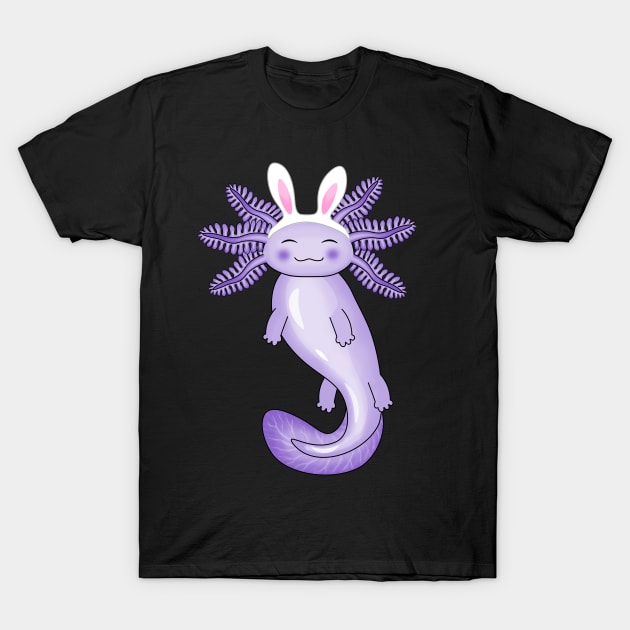 Cute Easter Axolotl T-Shirt by Purrfect